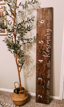 Load image into Gallery viewer, Custom Hand Lettered Growth Chart