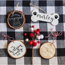 Load image into Gallery viewer, Custom Wooden Ornaments