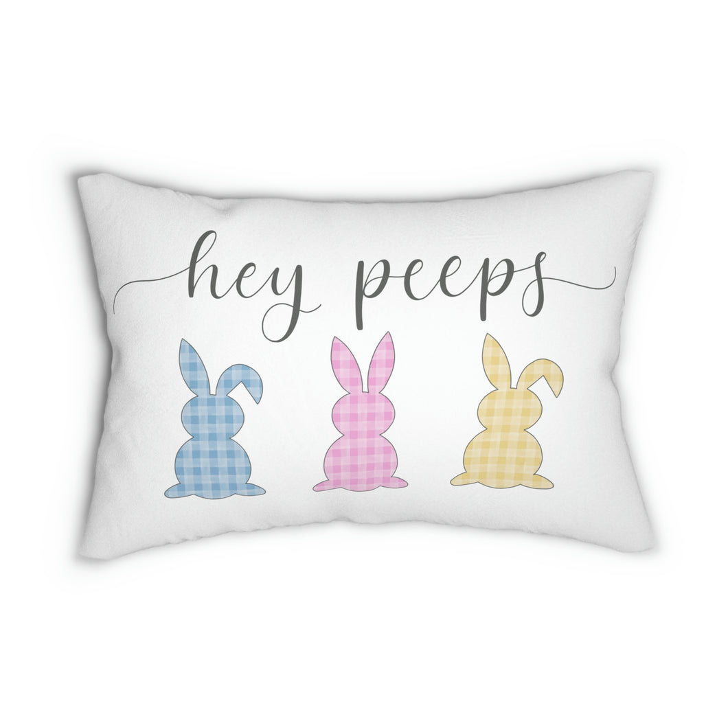 Hey Peeps Throw Pillow