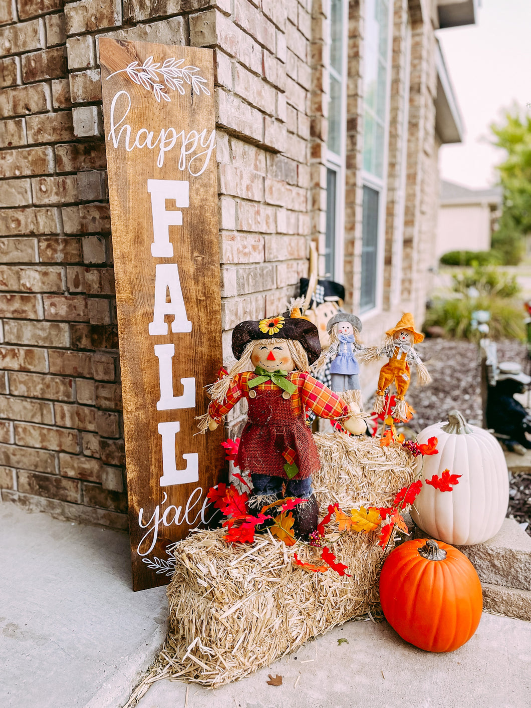 Double Sided Porch Sign for Fall and Christmas