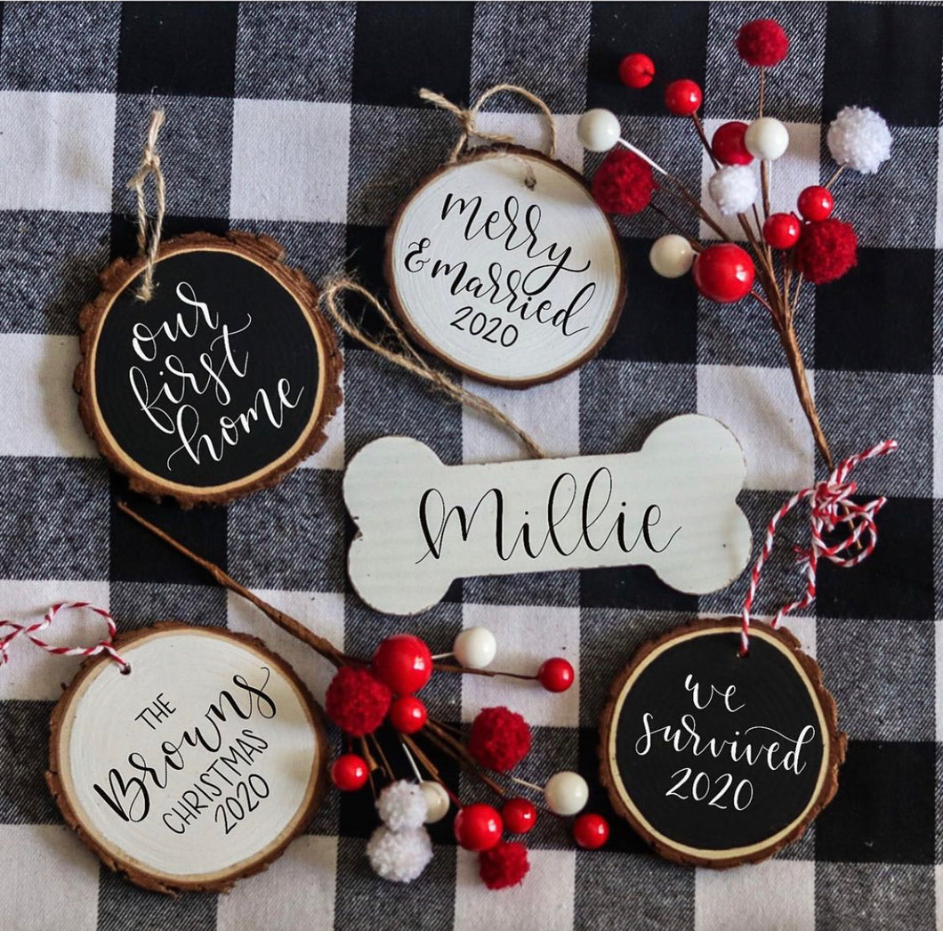 Custom Wooden Ornaments