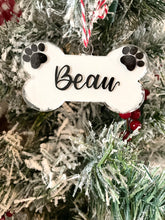 Load image into Gallery viewer, Custom Acrylic Dog Bone Ornament
